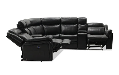 LED Lights Riviera Power Recliner Sectional