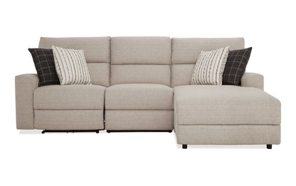 Modern Farmhouse Power Reclining Chaise Sectional