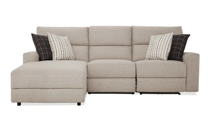Modern Farmhouse Power Reclining Chaise Sectional
