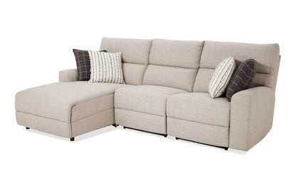 Modern Farmhouse Power Reclining Chaise Sectional