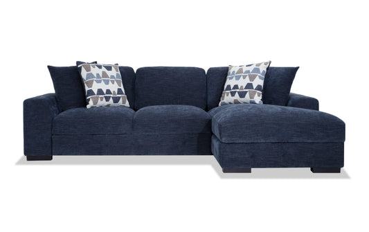 Playground Navy Chaise Sectional