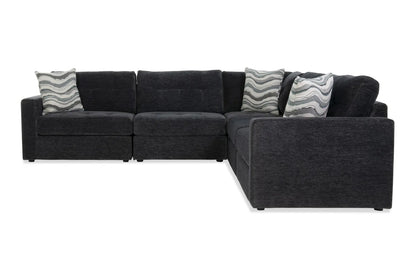 Modular Charcoal Sectional with Storage