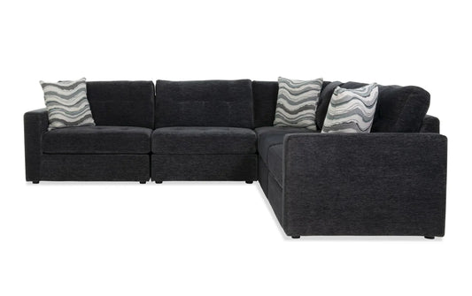Modular Charcoal Sectional with Storage