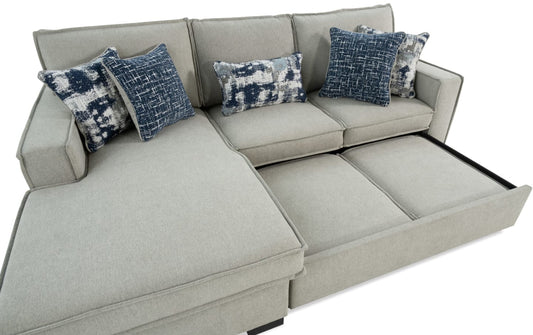 Playmax Chaise Storage Sectional with PopUp Sleeper