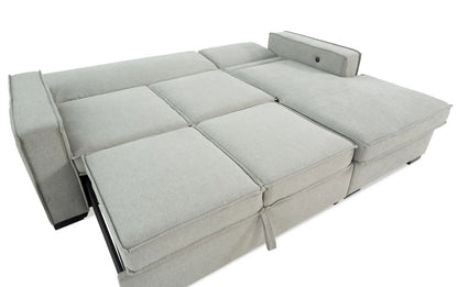 Playmax Gray with Strorage Chaise Sectional