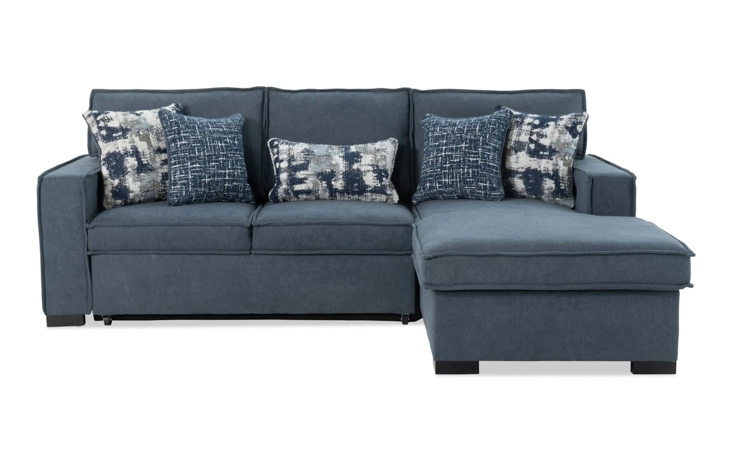 Playmax Chaise Storage Sectional with PopUp Sleeper