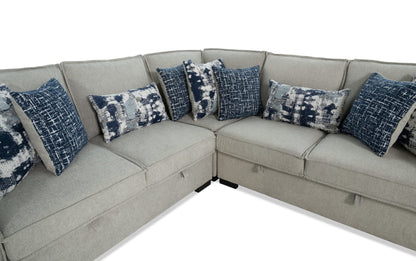 Playmax Double Strorage Sectional with USB & USB-C Port