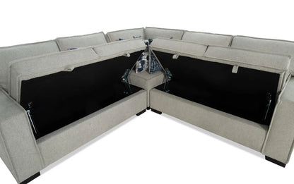 Playmax Double Strorage Sectional with USB & USB-C Port