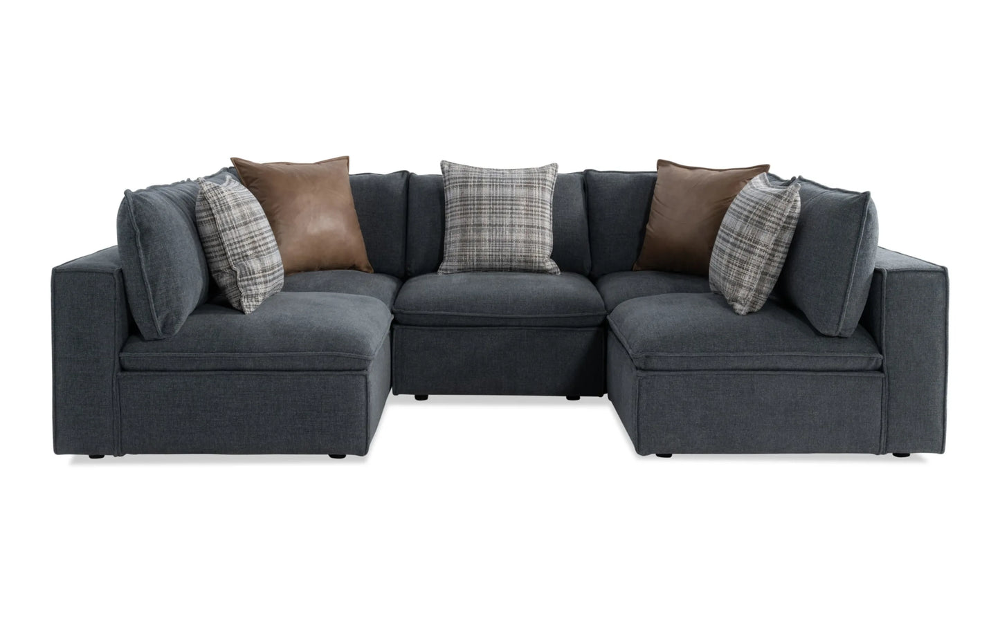 Infinity Thunder Blue 5 Piece Modular Sectional