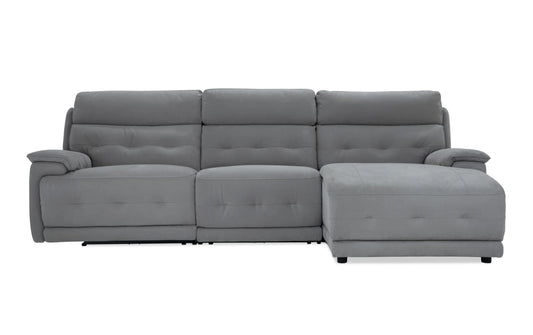 Rumor Gray Power Reclining 3 Piece Right Arm Facing Chaise