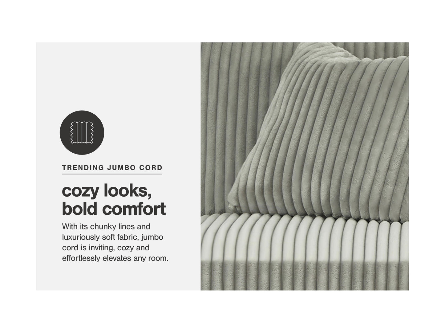 Sofá modular de 3 piezas Lindyn con chaise longue