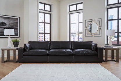 Emilia 3-Piece Modular Leather Sofa