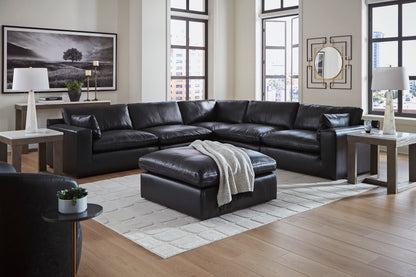 Emilia 5-Piece Leather Modular Sectional