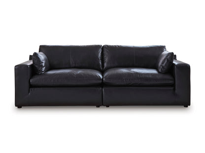 Emilia 2-Piece Leather Modular Loveseat