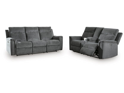 Barnsana Power Recline Sofa and Loveseat
