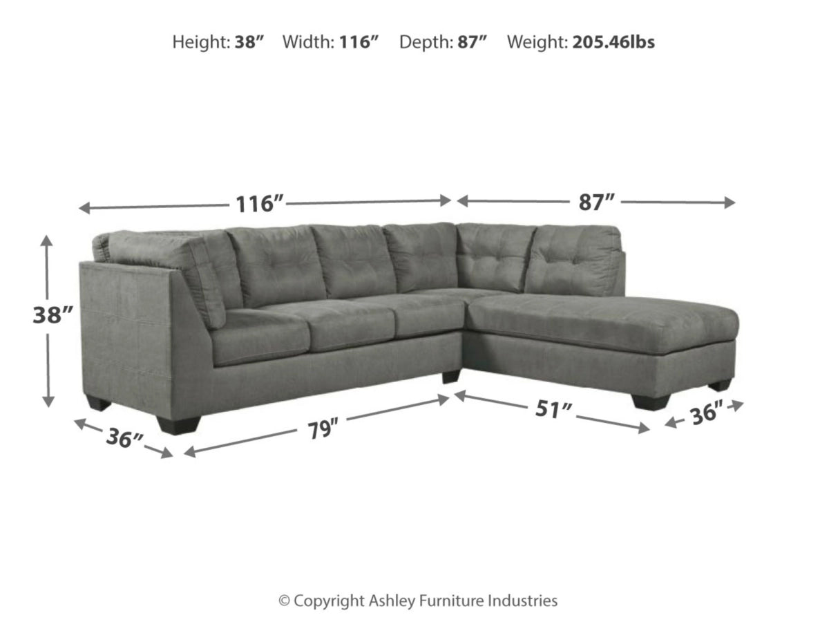 Pitkin 2-Piece Sectional with Chaise