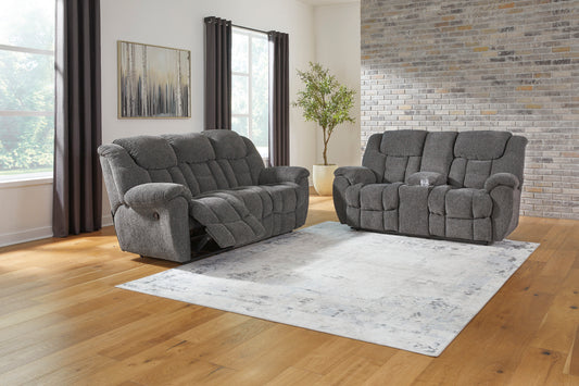 Foreside Manual Reclining Sofa and Loveseat