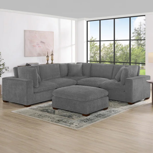 Thomasville Lowell 6-piece Modular Sectional - Dark Gray