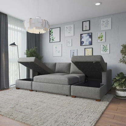 Thomasville Corvalis Convertible Sectional with Double Storage Chaise