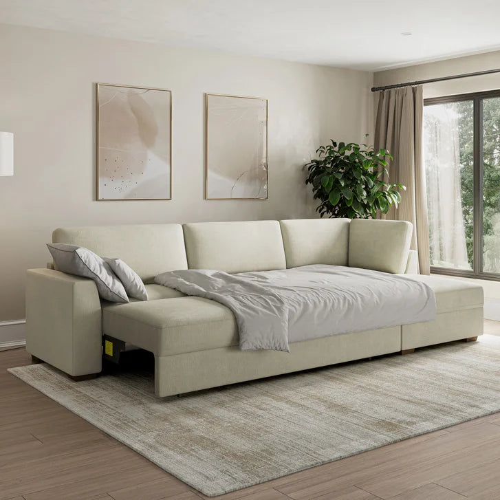 Thomasville Camlin Convertible Sleeper Sectional with Chaise