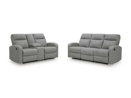Gauntlet Manual Reclining Sofa and Loveseat
