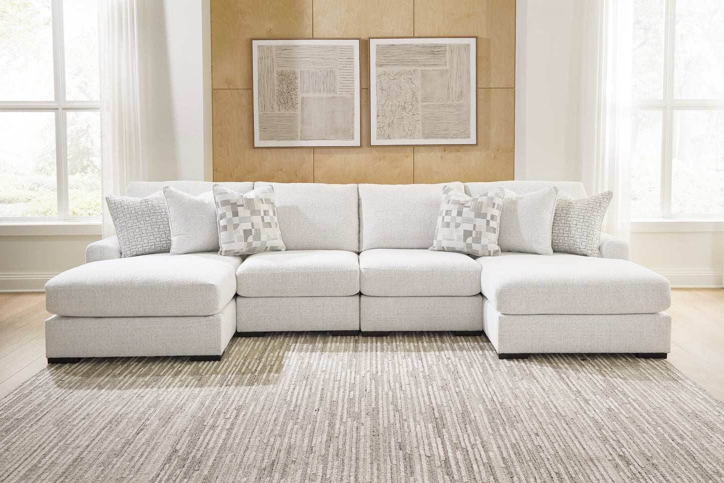 Misty-Lakes 4-Piece Double Chaise Sectional