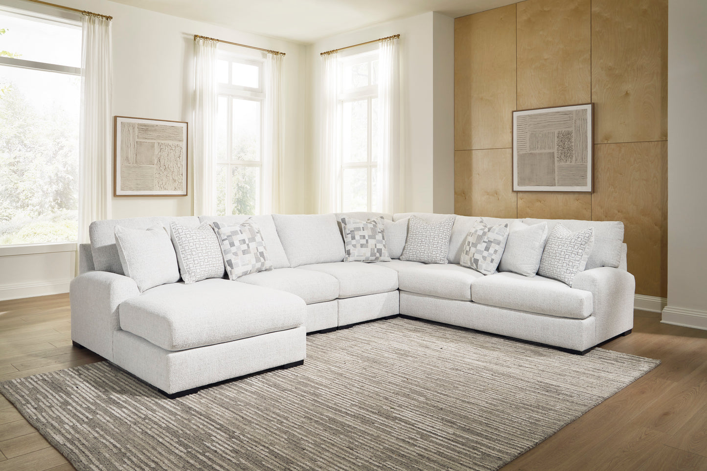 Misty-Lakes 5-Piece Sectional with Chaise