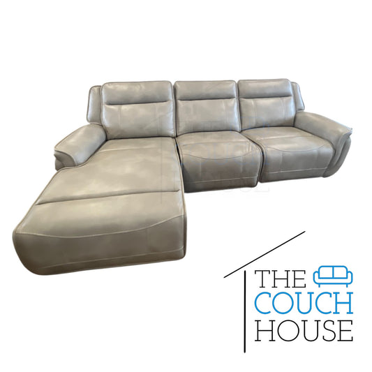 Sahara Stone Power Reclining Chaise Sectional
