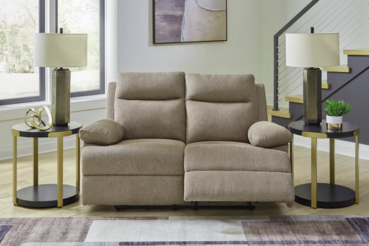 Side-Swipe Manual Reclining Sofa and Loveseat