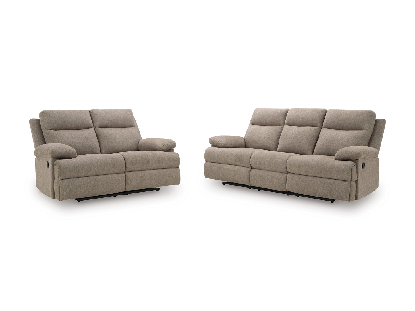 Side-Swipe Manual Reclining Sofa and Loveseat