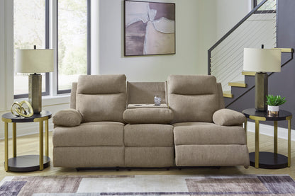 Side-Swipe Manual Reclining Sofa and Loveseat