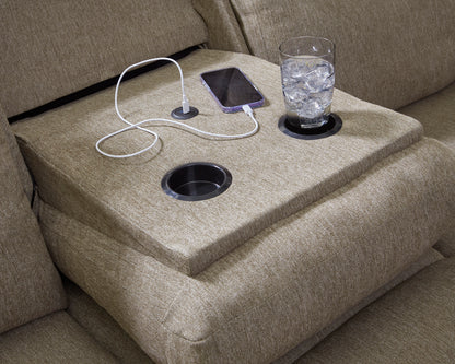 Side-Swipe Manual Reclining Sofa and Loveseat
