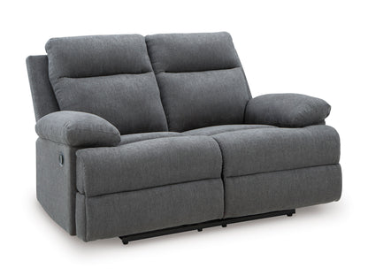 Side-Swipe Manual Reclining Sofa and Loveseat