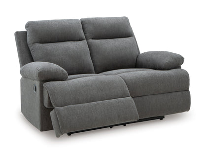 Side-Swipe Manual Reclining Sofa and Loveseat