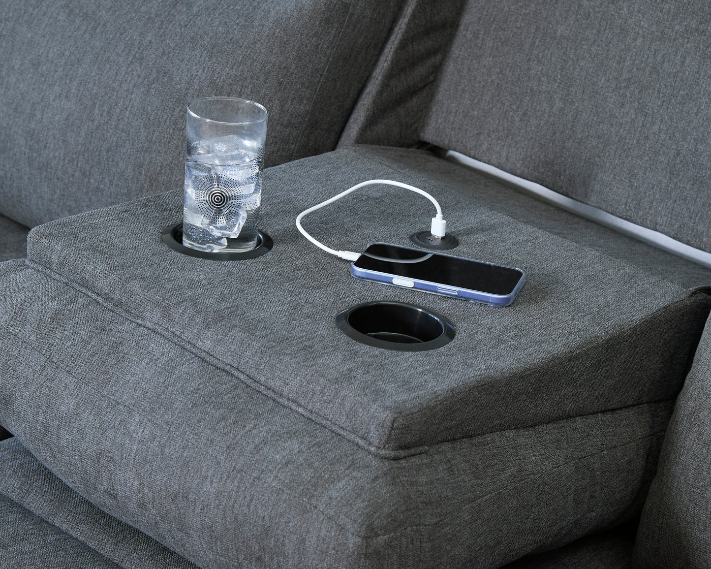 Side-Swipe Manual Reclining Sofa and Loveseat