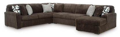 Midnight-Madness 4-Piece Sectional with Chaise