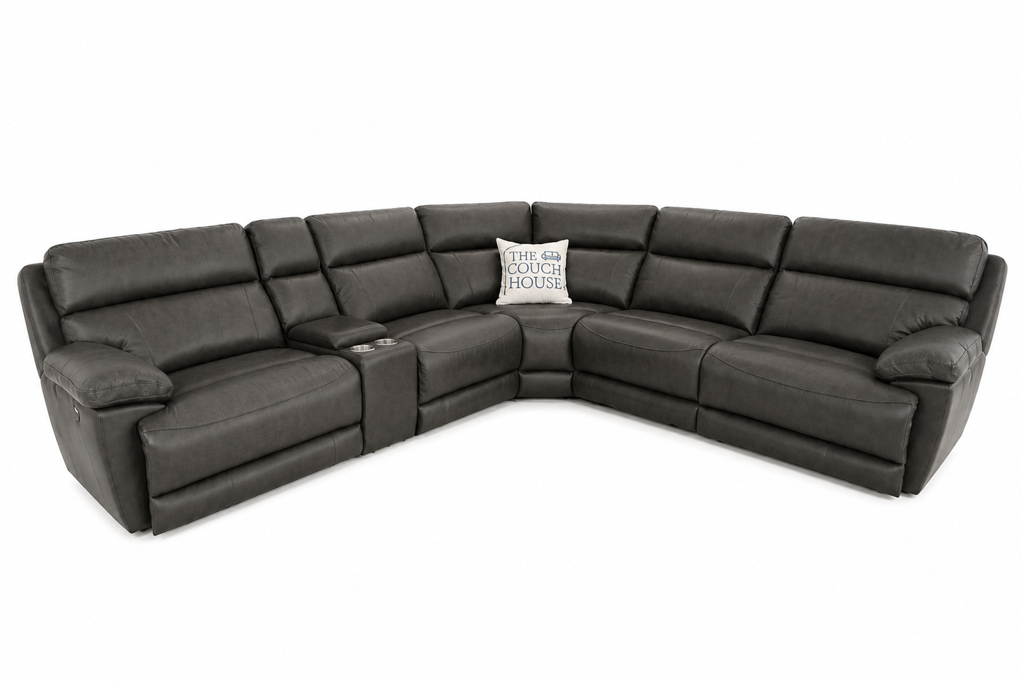 Capitol Top-Grain Leather Reclining Sectional