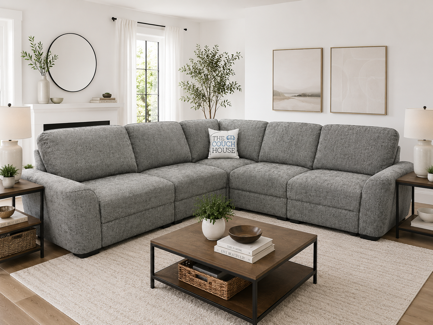 Madison Power Sliding Sectional