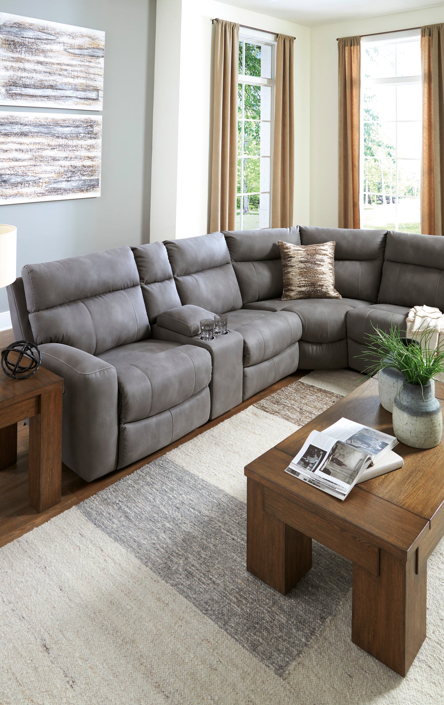 Next-Gen Durapella 6-Piece Power Reclining Sectional
