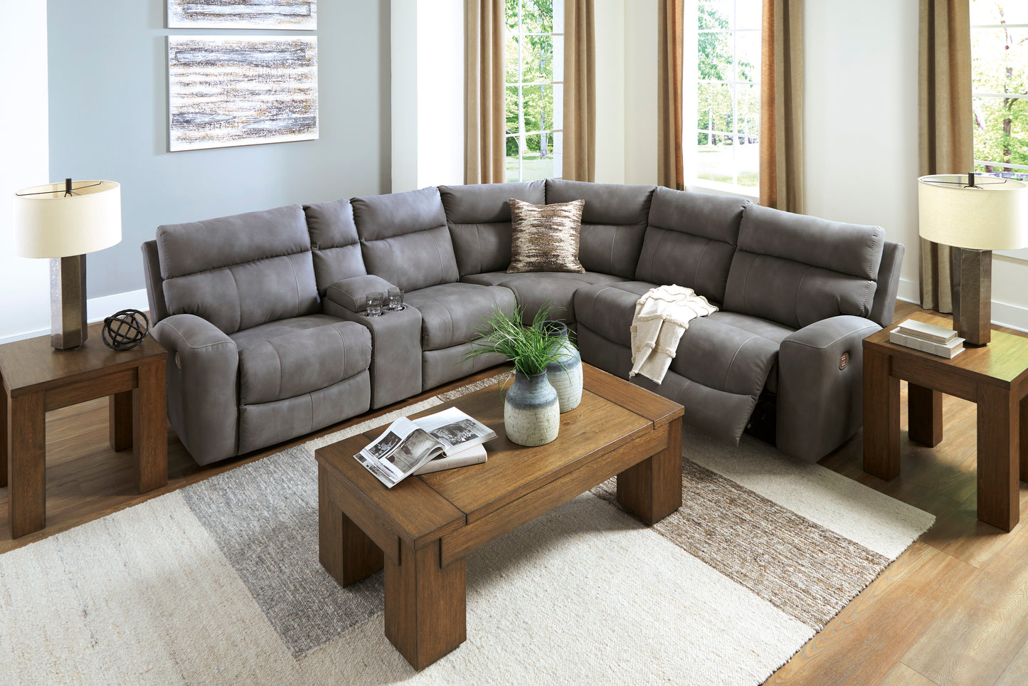 Next-Gen Durapella 6-Piece Power Reclining Sectional