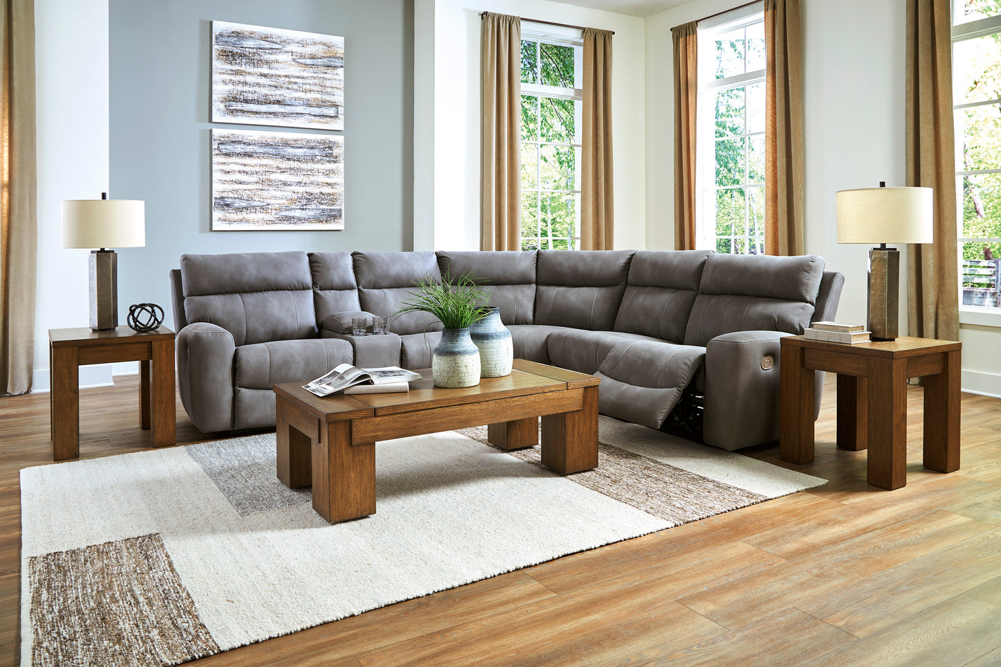 Next-Gen Durapella 6-Piece Power Reclining Sectional