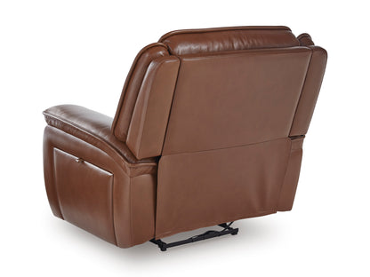 Healy Pier Dual Power Leather Reclining Chair