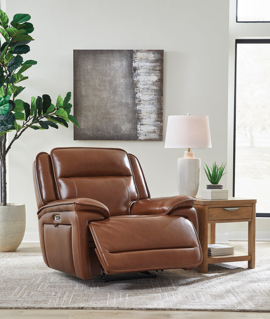 Healy Pier Dual Power Leather Reclining Chair