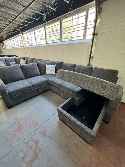 Coddle Aria Sleeper Sectional with Reversible Chaise and Storage