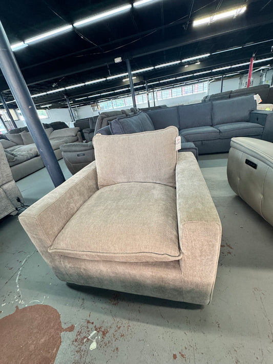 Sereen Fabric Swivel Accent Chair - Taupe