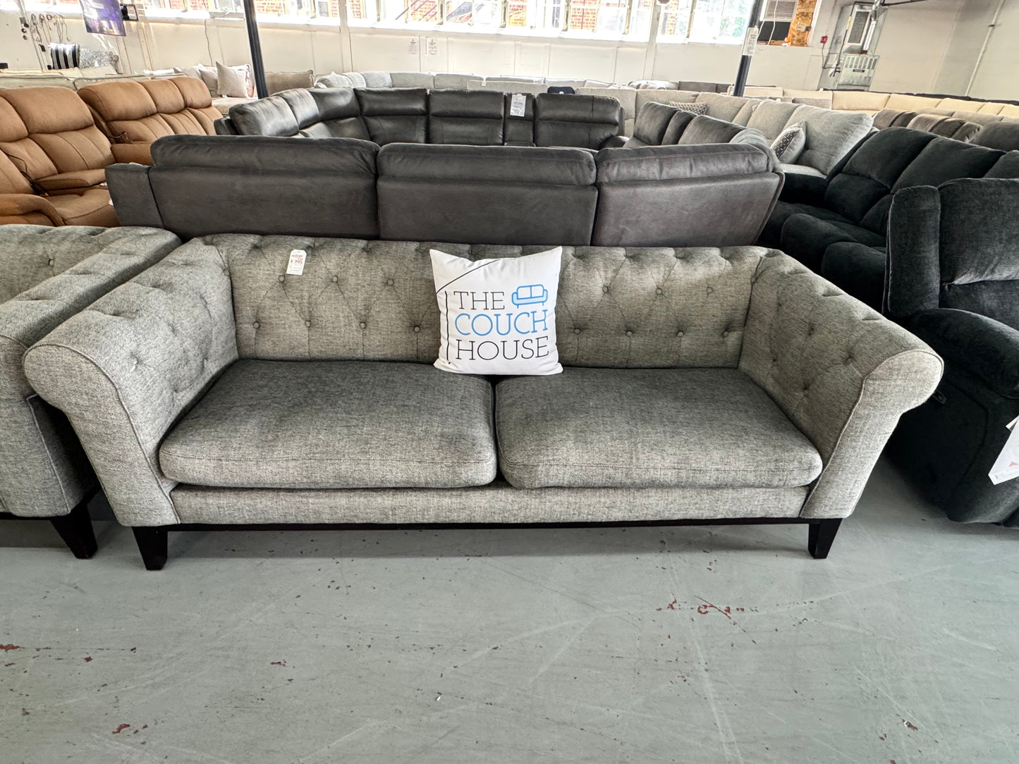 Gwen Fabric Chesterfield 2-piece Set, Sofa and Chair