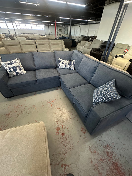 Playmax Sectional with Pop Sleeper & Storage
