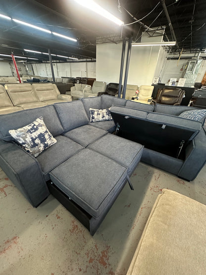 Playmax Sectional with Pop Sleeper & Storage
