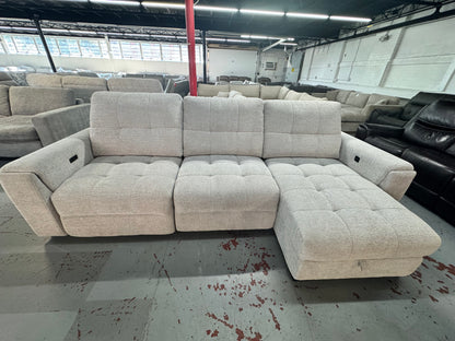 Slider Bob Gray Power Sliding Right Arm Facing Storage Chaise Sectional