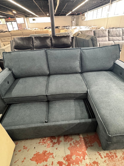 Playmax Chaise Storage Sectional with PopUp Sleeper